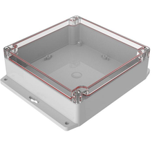 Top Clear Bottom Gray Enclosures 2.80 in / 70 mm Boxes And Cases RBF66P06C28G