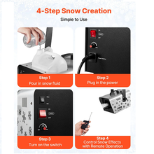 1500W Portable Snow Maker Machine with Wireless Remote & 5L Tank