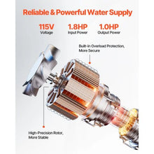31.7 GPM, 207ft Head, Stainless Steel 1HP Deep Well Submersible Pump for Home, Farm, and Irrigation
