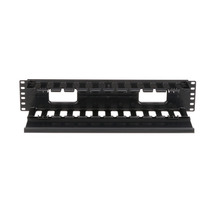 PatchLink Horizontal 2RU Black Single Sided Manager WMPF1E