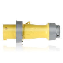 Leviton 60 Amp 125V LEV Series IEC Pin & Sleeve Plug Yellow 360P4WLEV
