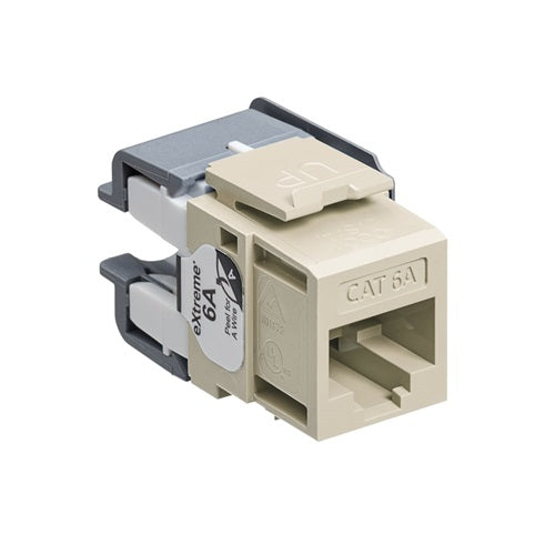 Cat 6A QUICKPORT Jack Ivory 6110G-RI6