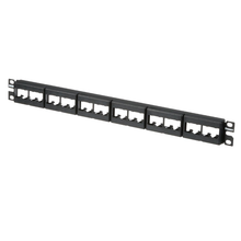 24 Port Mini-Com Modular Patch Panel Faceplate W/O Label CPP24WBLY
