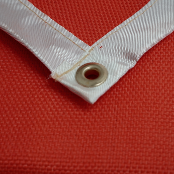 10 ft L x 10 ft W Uncoated Fiberglass 24 oz./sq.yd Welding  Blanket Red