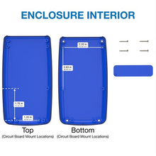Mother Board Fixing Storage Box Translucent Blue ,Hand Held Enclosure With Removable End Panel H65TRBL