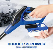 24V Cordless Snow Shovel Kit With 4.0Ah Battery, Charger, Holder & Cover