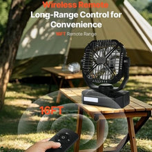 7W 8-Inch 10,400mAh Separated Solar Fan with Solar Panel, LED Lantern Ideal for Camping