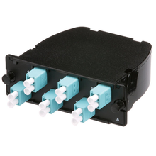 12 Fiber OptiCom MPO Cassette LC Duplex Adapter OM4 FC2ZN-12-10AF