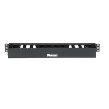 PatchLink Horizontal 1RU Black Single Sided Manager WMPFSE