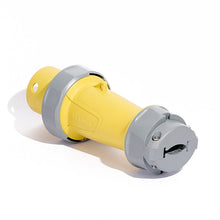 Leviton 60 Amp 125V LEV Series IEC Pin & Sleeve Plug Yellow 360P4WLEV