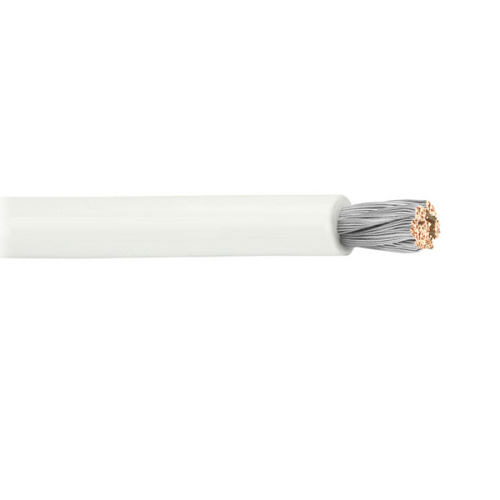 4 AWG 7 Strands White Jacket Marine Battery Cable (Standard Lengths)