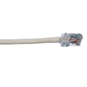 9' 24 AWG Off White Cat 6A UTP Copper Patch Cord UTP6AX9