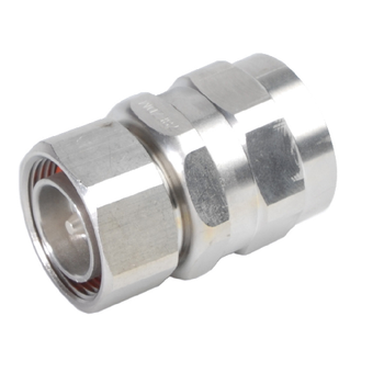 7/8in 7-­16 DIN Male Mounting Angle Straight Trimetal EZfit Connector 78EZDM