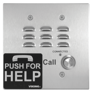 E-1600-32A Viking Analog Double Gang Box Mount Stainless Steel Emergency Phone