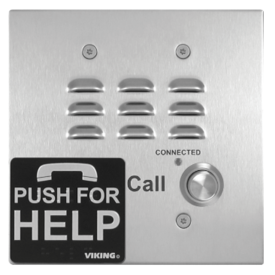 E-1600-32A Viking Analog Double Gang Box Mount Stainless Steel Emergency Phone