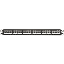 48 Port Mini-Com High Density Flush Mount Modular Patch Panel 1RU CPP48HDEWBL