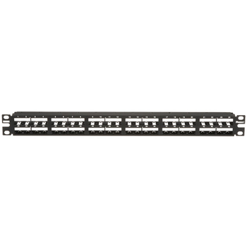 48 Port Mini-Com High Density Flush Mount Modular Patch Panel 1RU CPP48HDEWBL