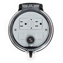 4-Inch Base Data Access GFCI Outlet DAP4BC-G0