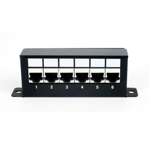 6 Port Zone Distribution Jack Pack Gigabit RJ45 to Female Telco 568B Wired ZDIM8625B