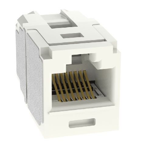 1 Port Mini-Com Cat6A 10Gig UTP RJ45 Coupler Module Polycarbonate CC6X88IW