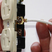 8" Pigtail Stranded Wire Spade stripped White 14AWG PTST14WH (Pack of 300)