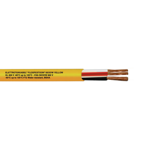 14 AWG 2C Stranded Bare Copper Unshielded Yellow TPE 600V Flexifestoon SEOOW Cable