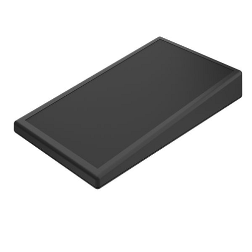 Standard Smooth Recess Sloped Empty Enclosure Black Flanged Wallmount 0.39 Height 05S,BK