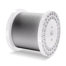 1/4 Inch 7x19 Strand Carbon Steel Braided Aircraft Cable 250FT With Gloves