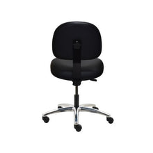 17" H - 22" H Desk Height Vinyl Chair No Arms AL12-V-BLACK-251 Black