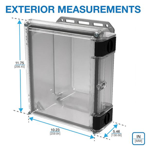 11.75" x 10.23" x 5.13" Industrial Enclosure Included Flange Kit I342HLTCBC