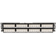 48 Port DataPatch Cat6A 10Gig Flat Punchdown Panel 2RU DP486X88TGY