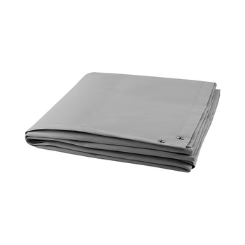6 ft L x 8 ft W Silicone Coating 15 oz./sq.yd  Welding Blanket Gray