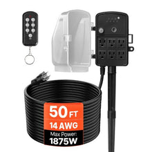 Extension Cord Extension Cord Outdoor Power Strip Weatherproof with Cover 6 Outlets