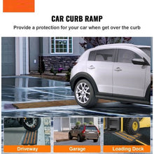 33,069 lbs Capacity & 2.6" High Heavy-Duty Rubber Curb Ramp for Driveways, Loading Docks, Garages & Sidewalks (Pack Of 3)