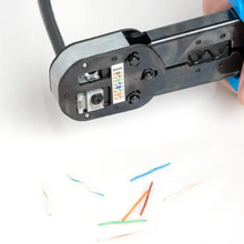 Unshielded RJ45 Passthrough Connector for CAT6A Cable RJ456AUS-100 (Pack of 100)