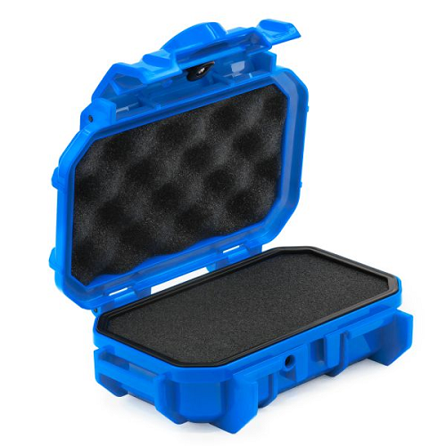 Waterproof Compact Carry With Foam Insert Micro Case Blue And Standard Latches Electronic Racks And Boxes Enclosure SE52F,BL