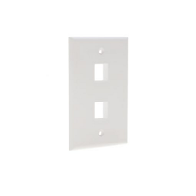 2 Port Keystone Faceplate Double White 550435 (Pack Of 200)