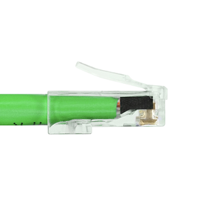 Standard Cat6 Unshielded with Bar45 RJ45 Modular Plugs Green Tint S45-1100 (100pcs/3Jar)