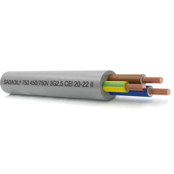 2x6 Flexible Oil-Resistant Command and Control multicores Cable CPR ECA UNEL 450/750V