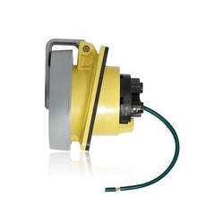 Leviton 30 Amp 125V LEV Series IEC Pin & Sleeve Receptacle Yellow 330R4WLEV