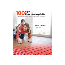 100 Sqft Radiant Floor Heating Mat System With Decoupling Membrane SHHC-1200