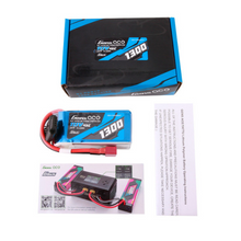 Gens Ace 1300mAh 3S1P 11.1V G-Tech Lipo Battery Pack With Deans Plug GEA133S45DGT