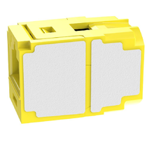1 Port Mini-Com Cat6A 10Gig UTP RJ45 Coupler Module Polycarbonate CC6X88YL