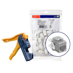 Cat 6 QUICKPORT Jacks Bulk QUICKPACK Gray (Pack of 150) 61110-JG6