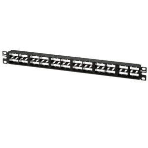 48 Port Mini-Com High Density Flush Mount Modular Patch Panel 1RU CPP48HDWBLY