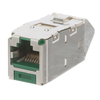 1 Port 22-26 AWG Mini-Com Cat6 Plus Up/Down 45 Angled Jack Module TG Shielded RJ45 CJSUD688TGGRY