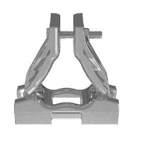 25-28mm Trefoil Cable Cleat Aluminum M8 Mounting 1Hole TR Clamp CCALTR2528-X (Pack of 10)