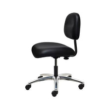 17" H - 22" H Desk Height Vinyl Chair No Arms AL12-V-BLACK-251 Black