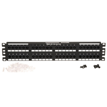 48 Port DataPatch Cat6A 10Gig Flat Punchdown Panel 2RU DP486X88TGY
