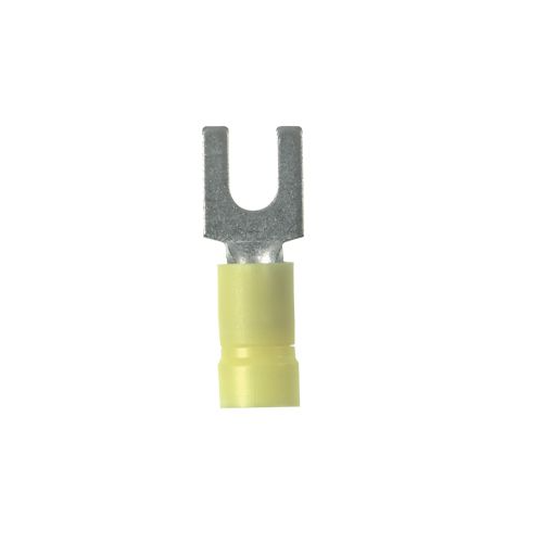 12-10 AWG StrongHold Loose Piece Fork Yellow EV10-14FB-Q (Pack of 25)